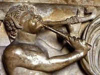 satyr playing the Phrygian aulos